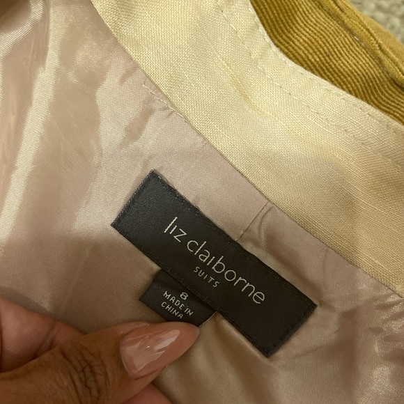 Liz Claiborne Tan and Pink Pants Suit Set Sz 8 - Picture 10 of 15